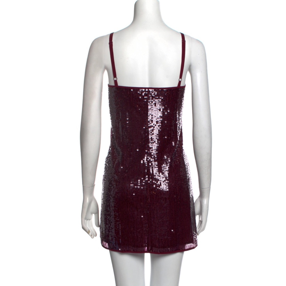 STAUD Sequin Mini Dress sz 10 - Picture 4 of 16